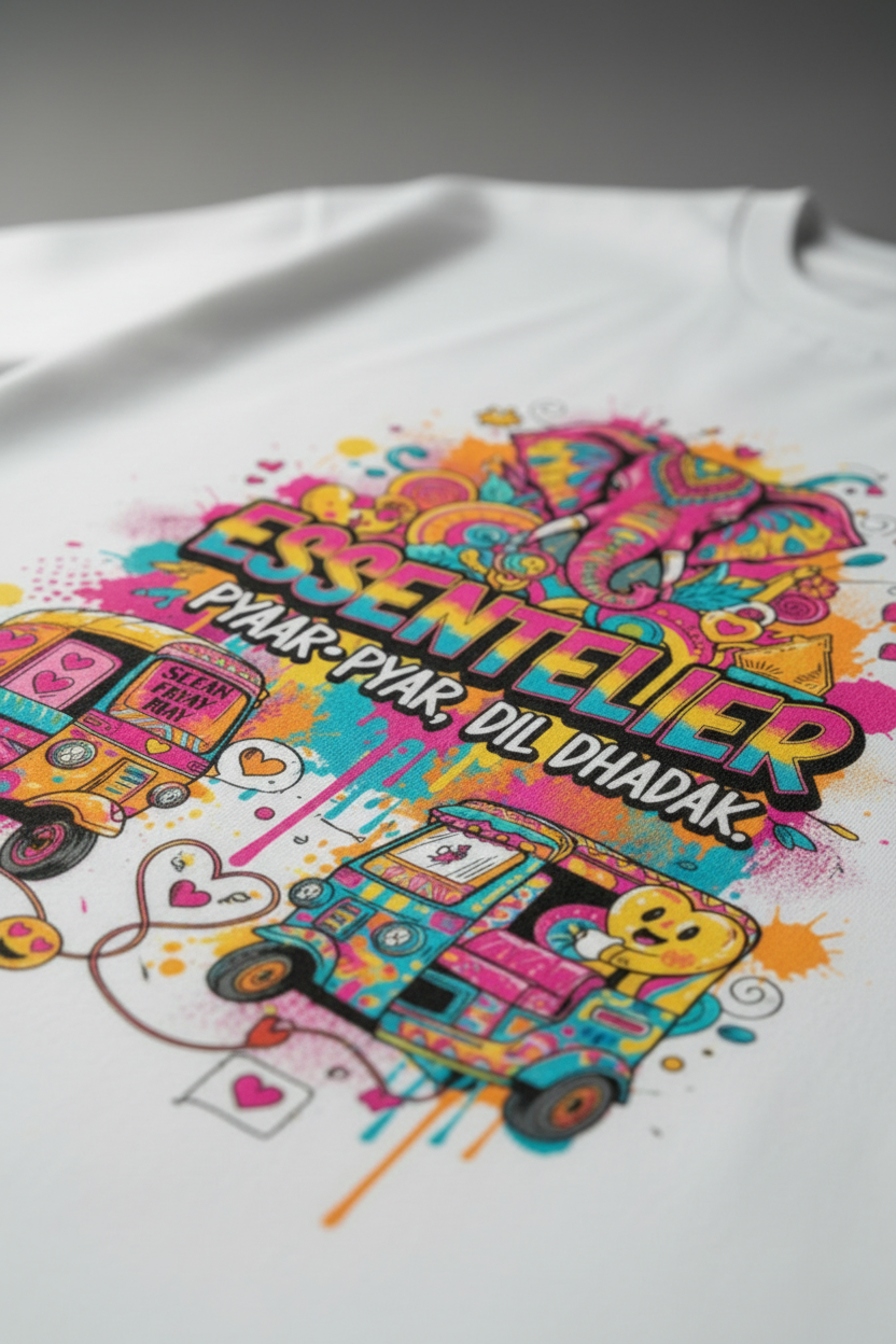 Desi Valentine Tee - Side Close-up Fabric Detail