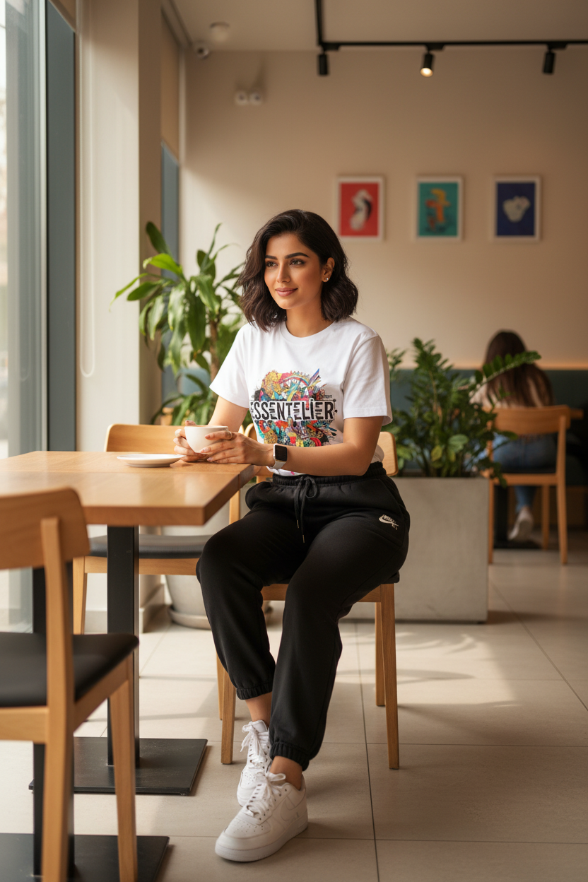 Fusion Tee Cafe Interior Mockup