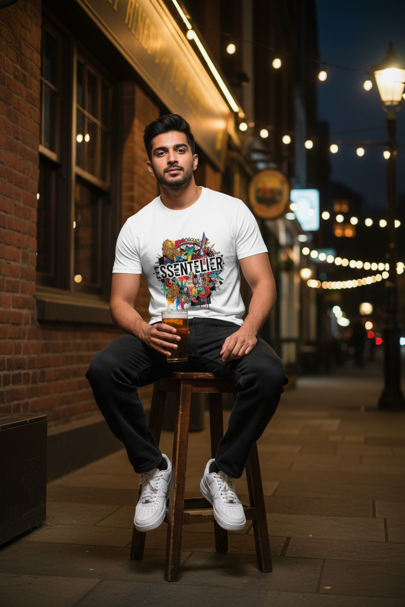 Fusion Tee Nighttime Pub Mockup